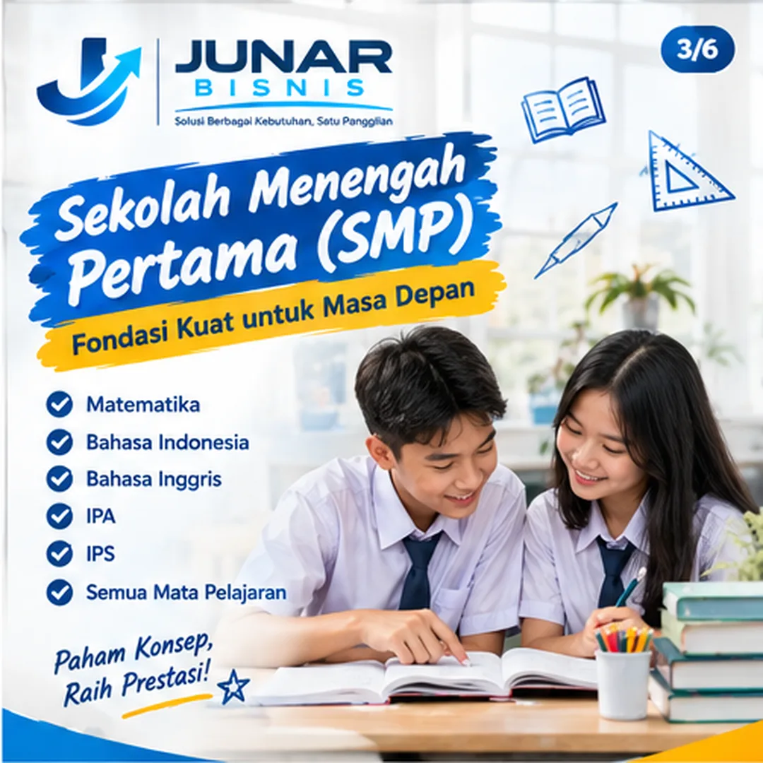 Junar Bisnis | Jasa Les Privat Semarang untuk SMP, SMA, UTBK & Olimpiade - gambar 4