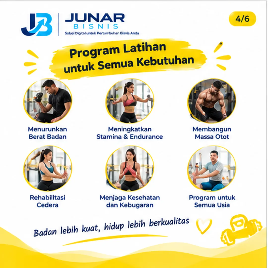 🏋️ Junar Bisnis | Jasa Personal Trainer Semarang untuk Latihan Lebih Terarah - gambar 5