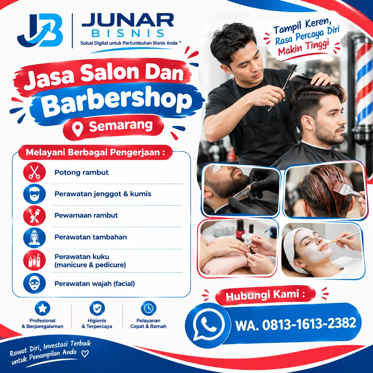 💈 Junar Bisnis | Jasa Salon dan Barbershop Semarang untuk Tampil Lebih Percaya Diri