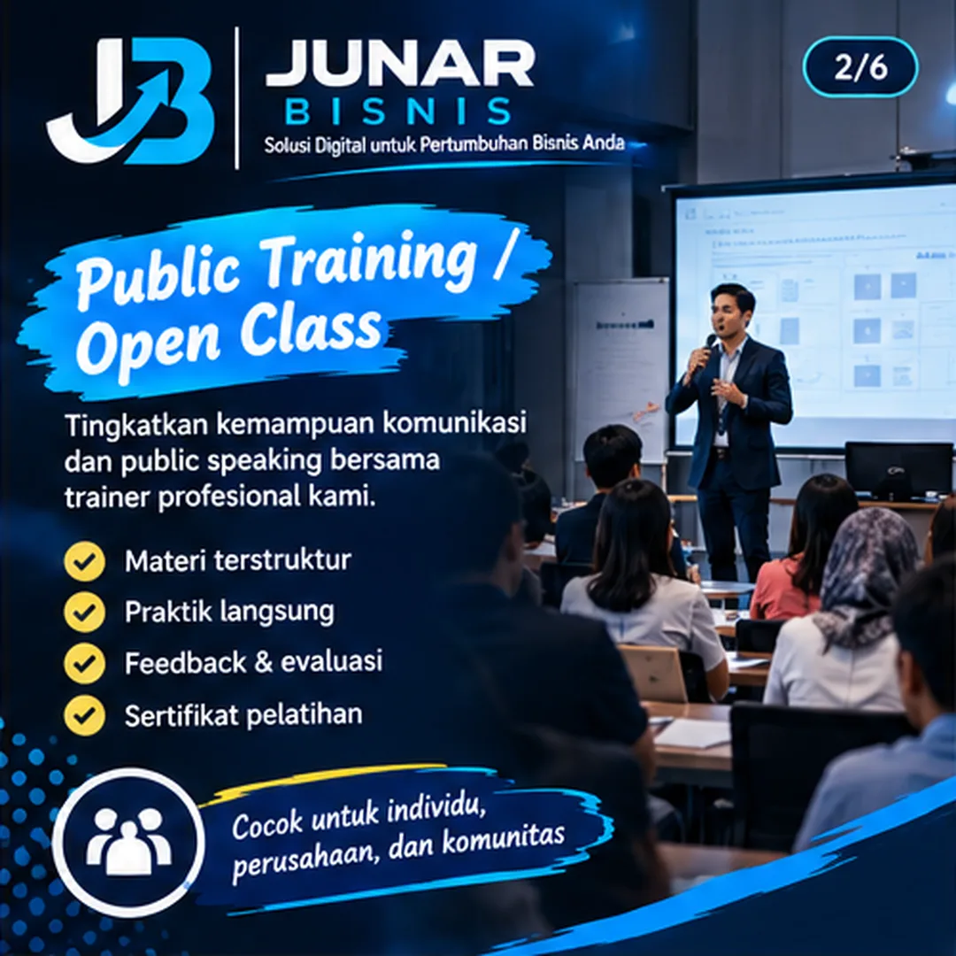 Junar Bisnis | Jasa Trainer Public Speaking Semarang untuk Presentasi dan Komunikasi Profesional - gambar 3