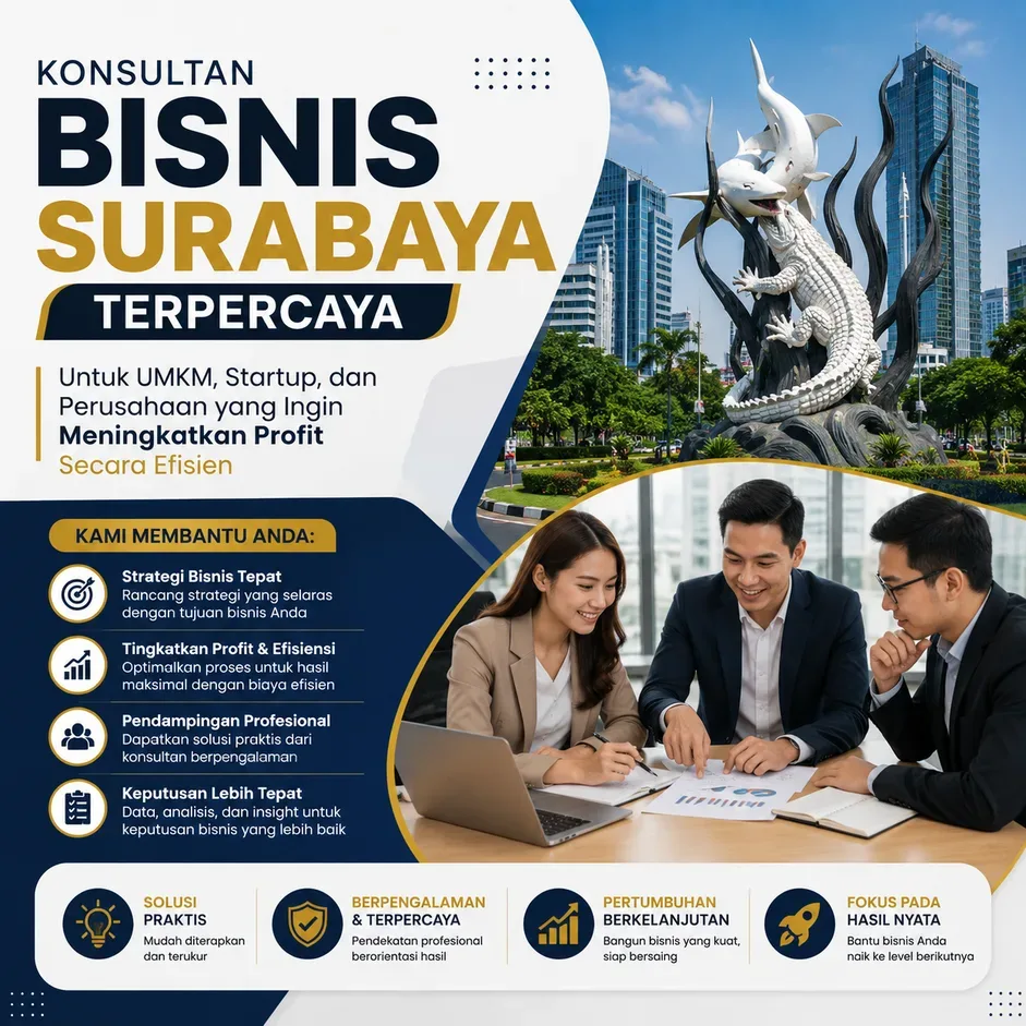 Konsultan Bisnis Surabaya Terpercaya untuk UMKM, Startup, dan Perusahaan yang Ingin Meningkatkan Profit Secara Efisien
