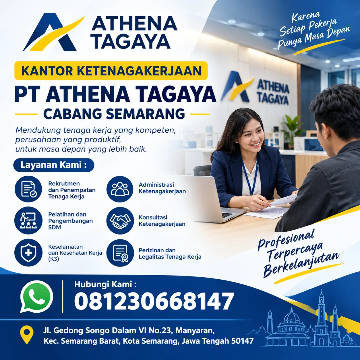 Konsultan Ketenagakerjaan Semarang | PT Athena Tagaya Cabang Semarang