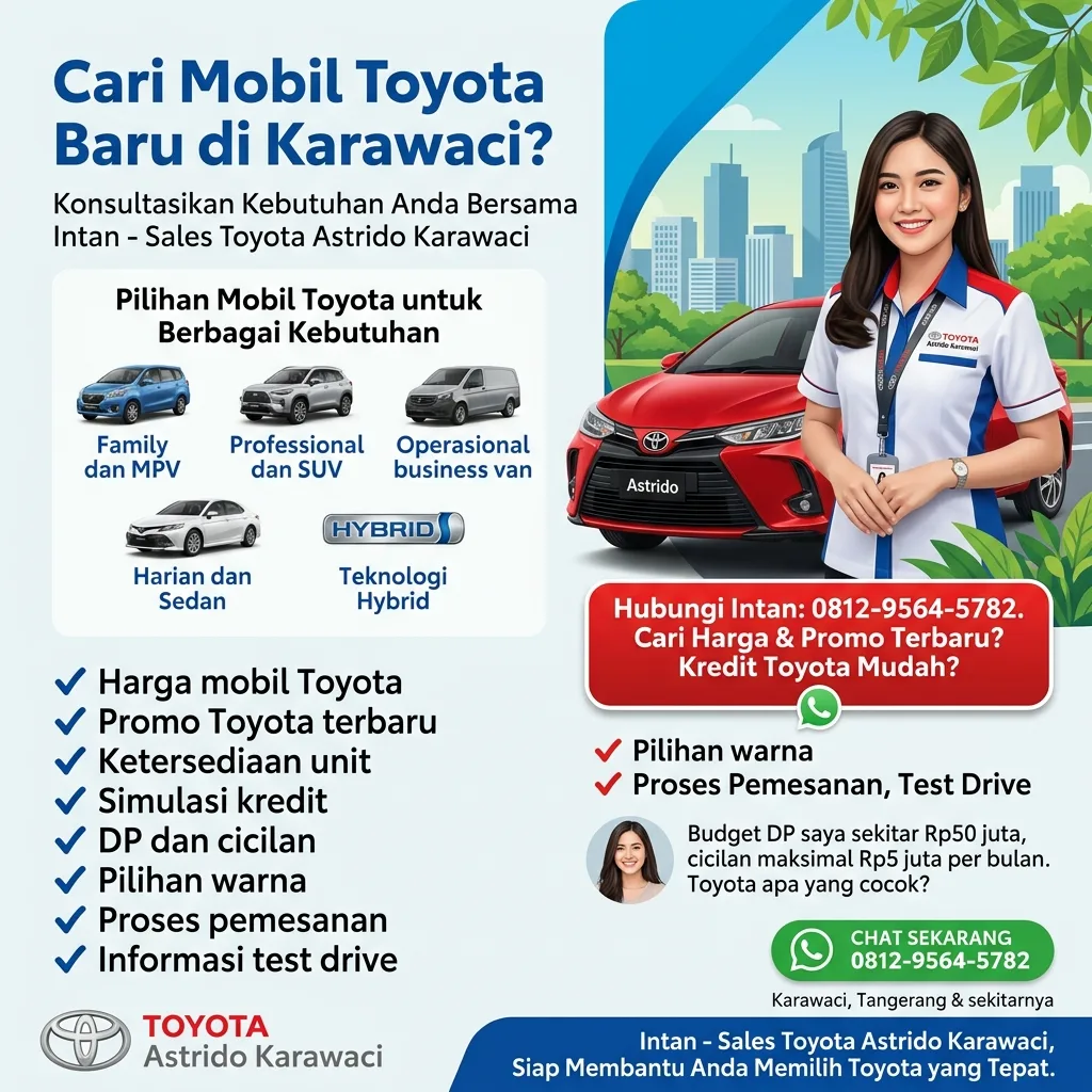 Sales Toyota Astrido Karawaci untuk Pembelian Mobil Toyota Baru, Promo dan Kredit - gambar 2