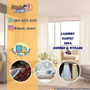 🧺✨ D-WASH LAUNDRY PEKANBARU Solusi Laundry Baju, Sofa, Bed Cover, Spring Bed & Gorden yang Praktis dan Profesional