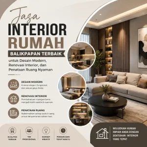 Jasa Interior Rumah Balikpapan Terbaik untuk Desain Modern, Renovasi Interior, dan Penataan Ruang Nyaman