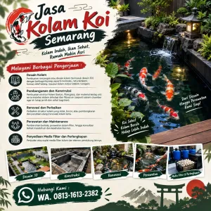 Jasa Kolam Koi Semarang | Junar Bisnis — Desain, Pembuatan & Perawatan