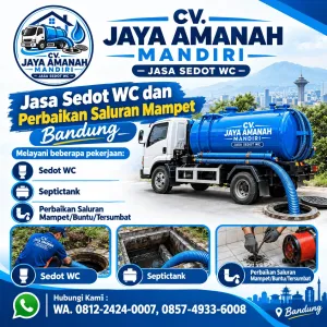 Jasa Sedot WC Bandung & Perbaikan Saluran Mampet | CV Jaya Amanah Mandiri