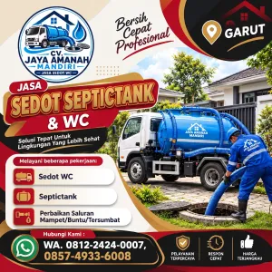 Jasa Sedot WC Garut & Perbaikan Saluran Mampet | CV Jaya Amanah Mandiri