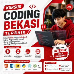 Kursus Coding Bekasi Terbaik untuk Pemula hingga Profesional – Belajar Programming Intensif, Mentor Berpengalaman, Siap Kerja & Bangun Karier Digital
