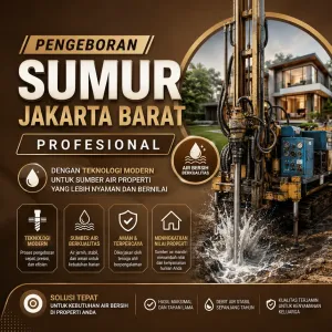 Pengeboran Sumur Jakarta Barat Profesional dengan Teknologi Modern untuk Sumber Air Properti yang Lebih Nyaman dan Bernilai