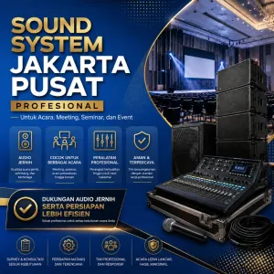 Sound System Jakarta Pusat Profesional untuk Acara, Meeting, Seminar, dan Event dengan Dukungan Audio Jernih serta Persiapan Lebih Efisien