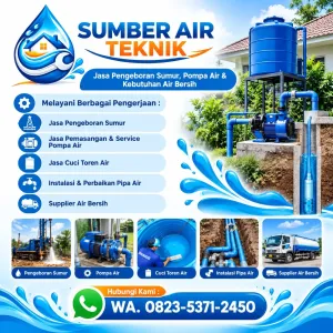 Sumber Air Teknik | Jasa Pengeboran Sumur & Pompa Air Tangerang