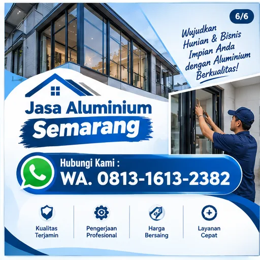 Tukang Aluminium Semarang | Junar Bisnis untuk Kusen, Pintu, Jendela & Kabinet - gambar 6