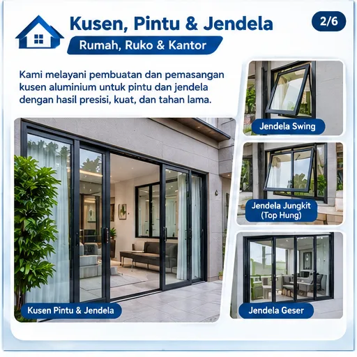 Tukang Aluminium Semarang | Junar Bisnis untuk Kusen, Pintu, Jendela & Kabinet - gambar 2