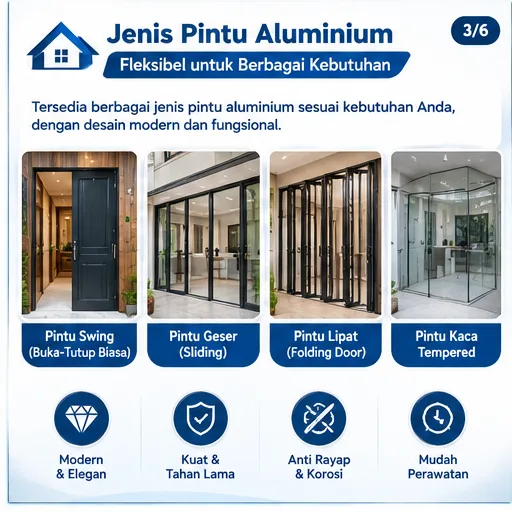 Tukang Aluminium Semarang | Junar Bisnis untuk Kusen, Pintu, Jendela & Kabinet - gambar 3