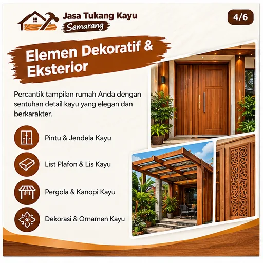 Tukang Kayu Semarang | Junar Bisnis Jasa Furniture, Konstruksi & Renovasi - gambar 4