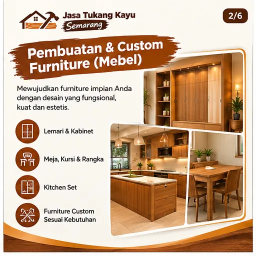 Tukang Kayu Semarang | Junar Bisnis Jasa Furniture, Konstruksi & Renovasi - gambar 2