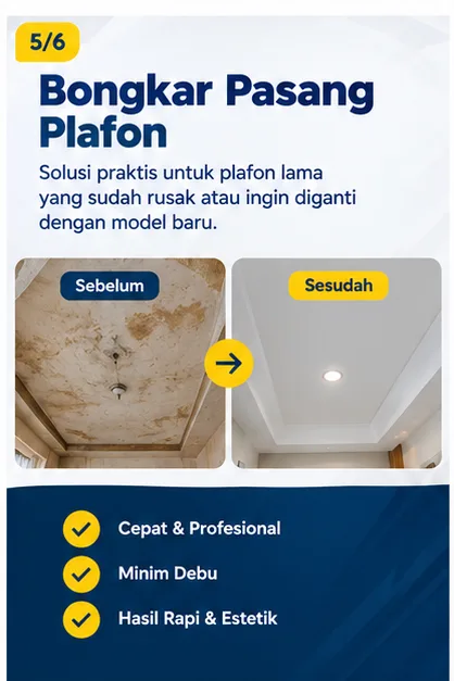 Tukang Plafon Semarang | Junar Bisnis Jasa Pasang dan Perbaikan Plafon - gambar 5