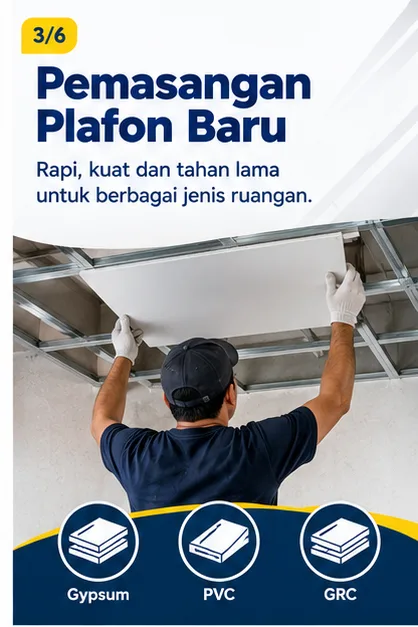 Tukang Plafon Semarang | Junar Bisnis Jasa Pasang dan Perbaikan Plafon - gambar 3